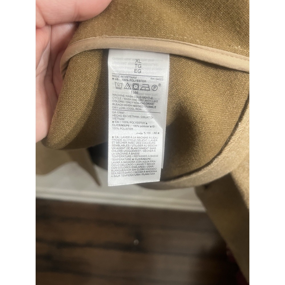 Old Navy Oversized‎ Soft Brushed, Button-Front Coat Size X-Large Tan Beige - Picture 5 of 5